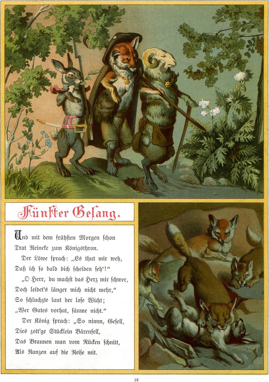 Reynard the Fox, eller 'Reineke Fuchs' av Fedor Alexis Flinzer
