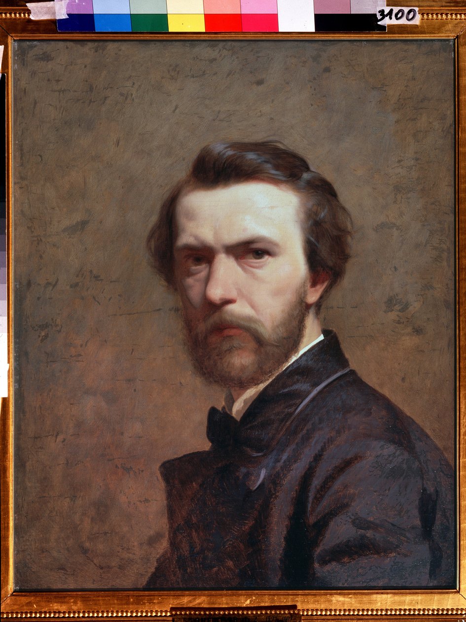 "Autoportrait" Painture av Feodor Andreevich Bronnikov (1827-1902) 1860-1870 Røyk. 61x48 km Statlige Tretyakov Gallery Moskva av Fedor Andreevich Bronnikov