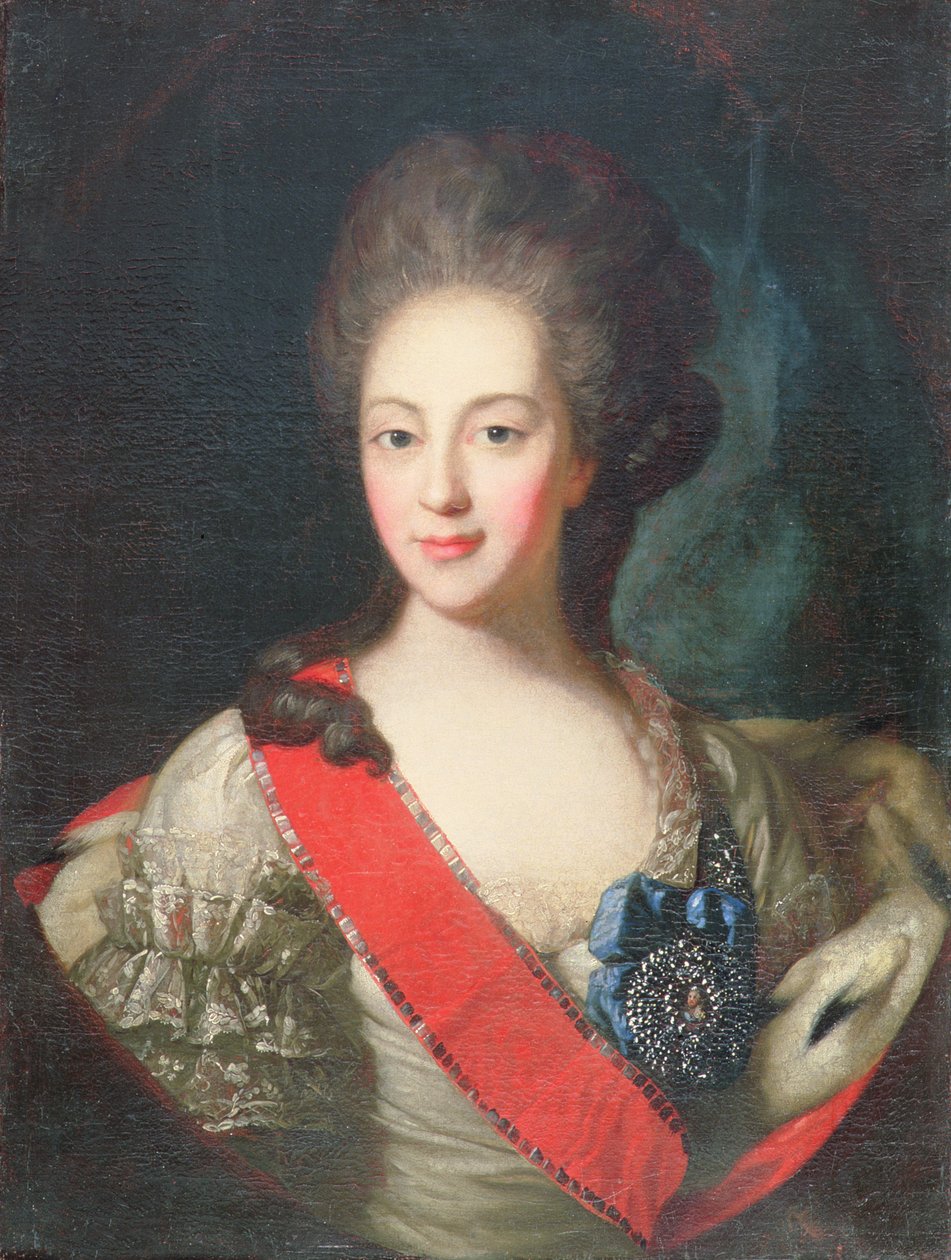 Portrett av grevinne Yekaterina Orlova (1758-81) av Fedor Stepanovich Rokotov