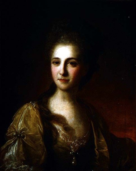 Portrett av en ukjent kvinne, ca. 1770 (olje på lerret) av Fedor Stepanovich Rokotov