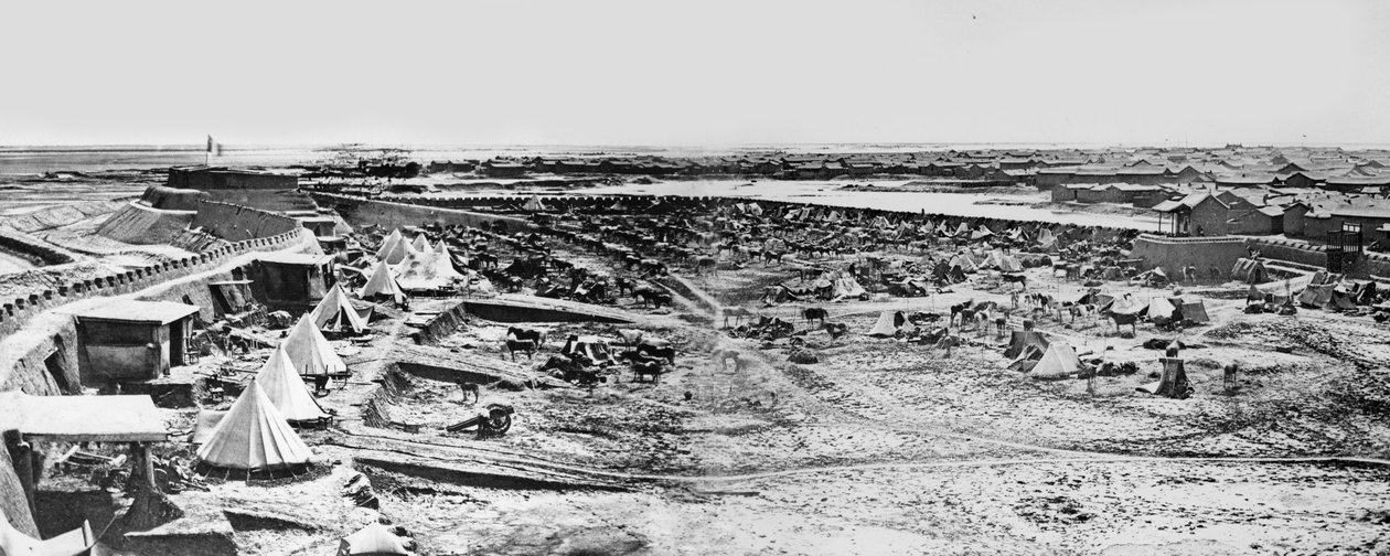 Britisk leir ved Taku-fortene, Kina, 1860 av Felice Beato