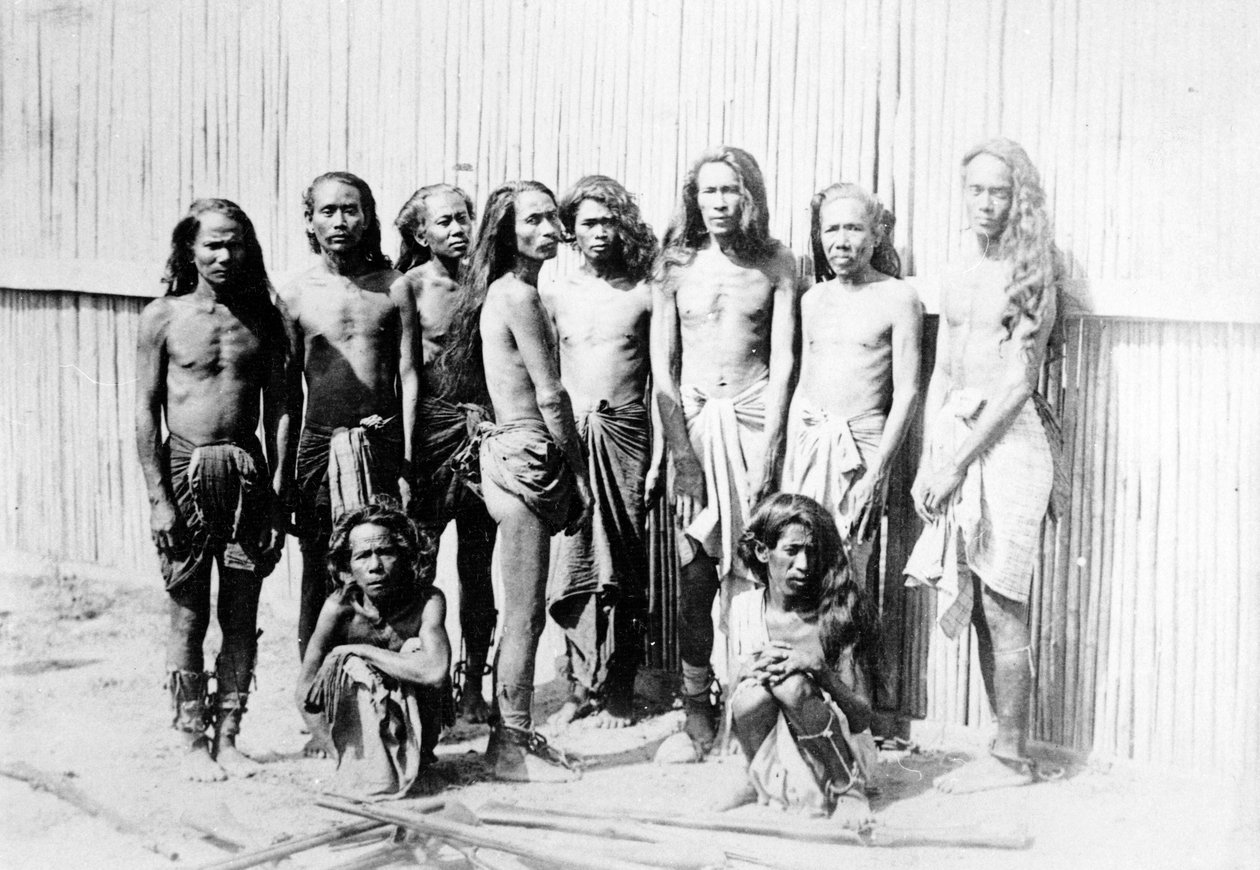 Dacoits fanget i Ye U Jungle, ca. 1880 av Felice Beato