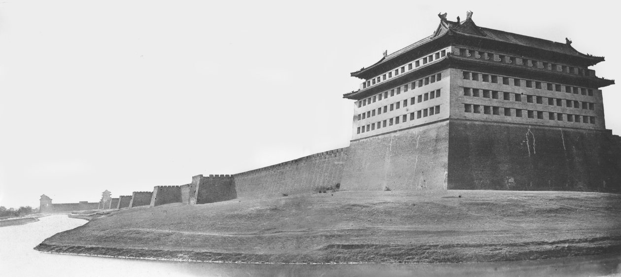 Nord- og østhjørnet av Peking-muren, 1860 av Felice Beato