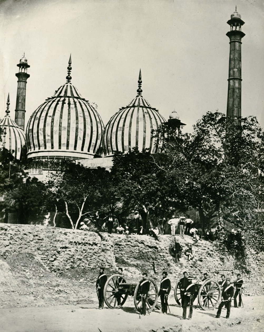 Zinat-ul-masjid, Delhi, ca. 1858 av Felice Beato