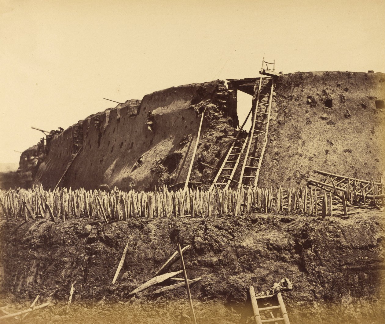 Vinkelen som French gikk inn på, 21. august 1860 av Felice Beato