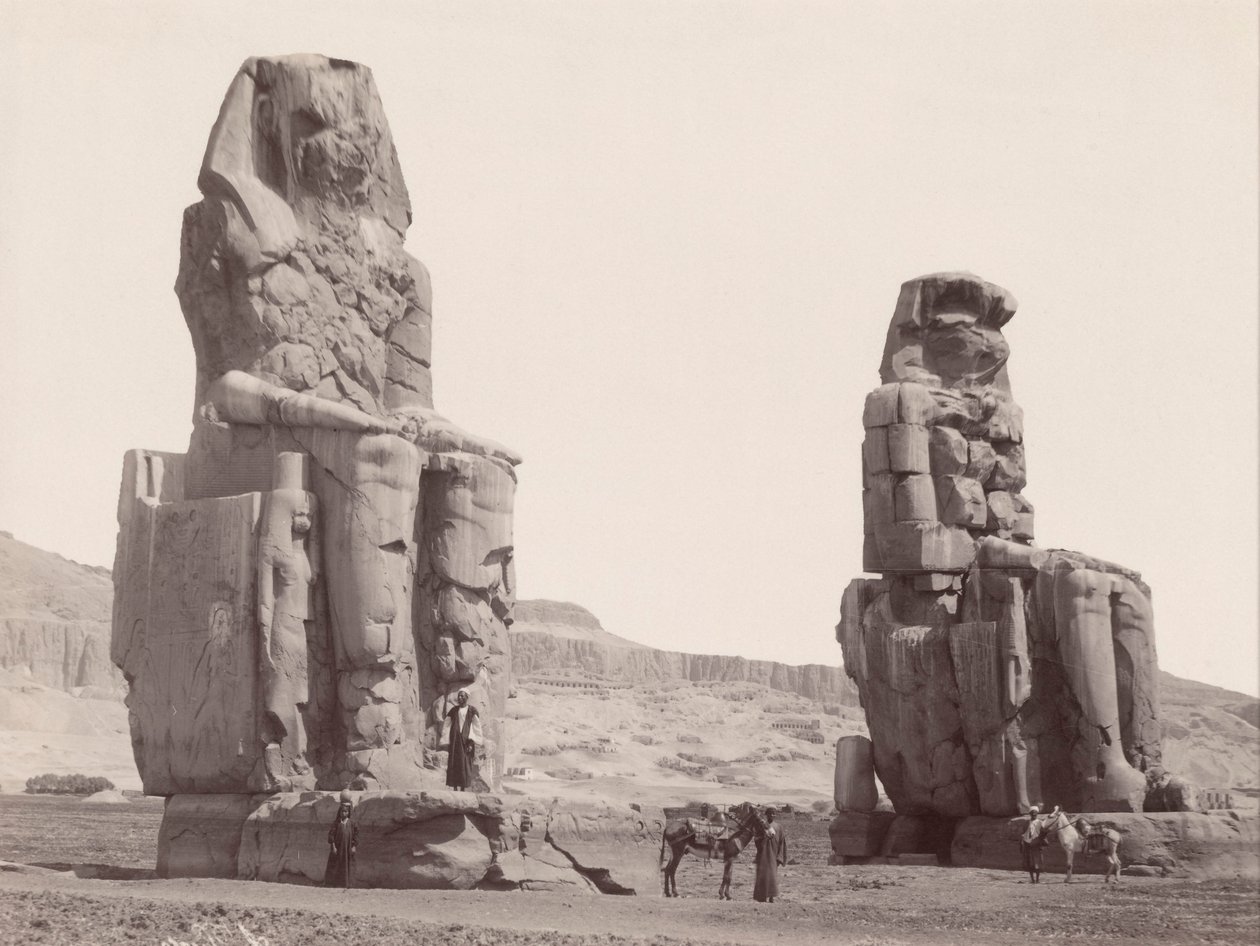 Kolossen ved Memnon av Felice Beato