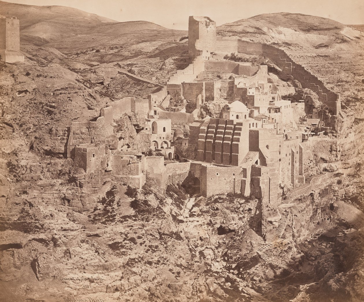 Mar Saba-klosteret av Felice Beato