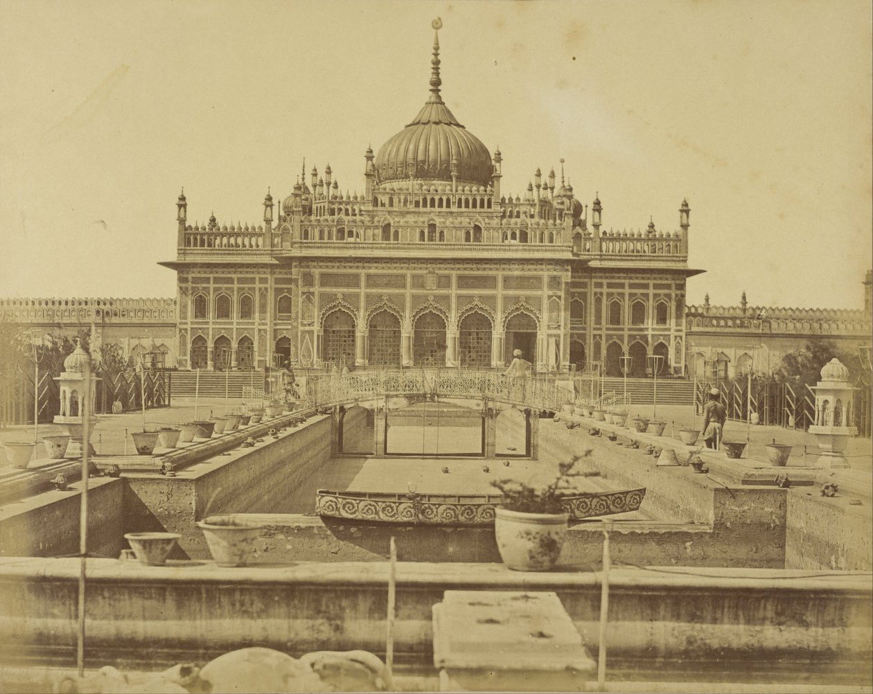 Interiøret i Kaiserbagh av Felice Beato