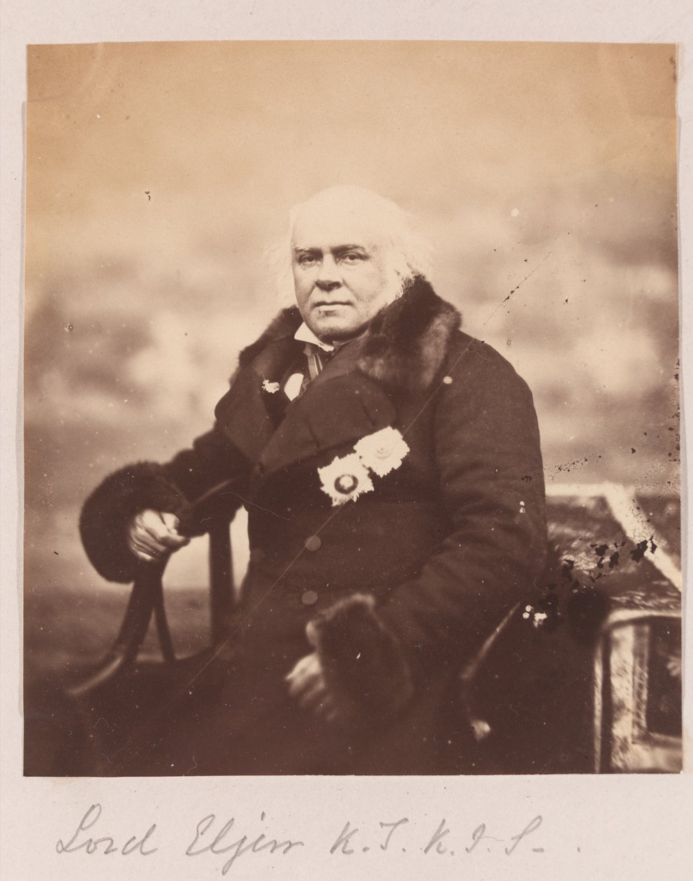 James Bruce åttende jarl av Elgin, 1860 av Felice Beato