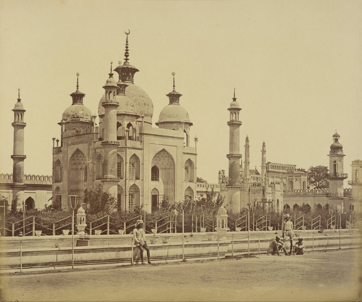 Moske i Hussainabad Imambara av Felice Beato