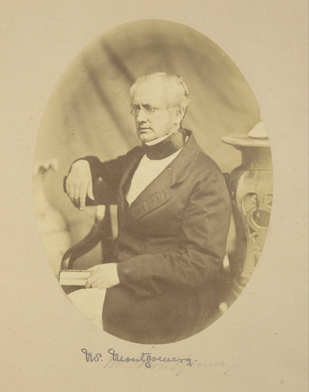 Portrett av Sir Robert Montgomery, Esq., B.C.S, sjefkommissær i Oude av Felice Beato
