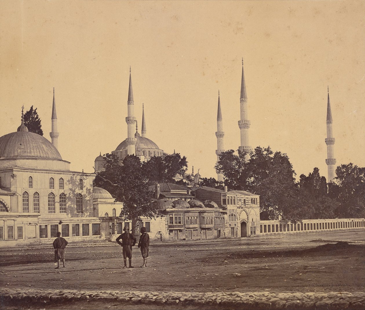 Sultan Ahmed -moskeen av Felice Beato