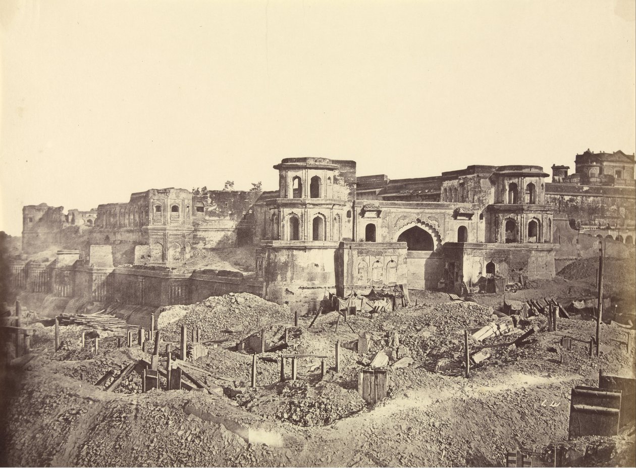 Mucha Bawn, eller den gamle citadellet i Lucknow av Felice Beato