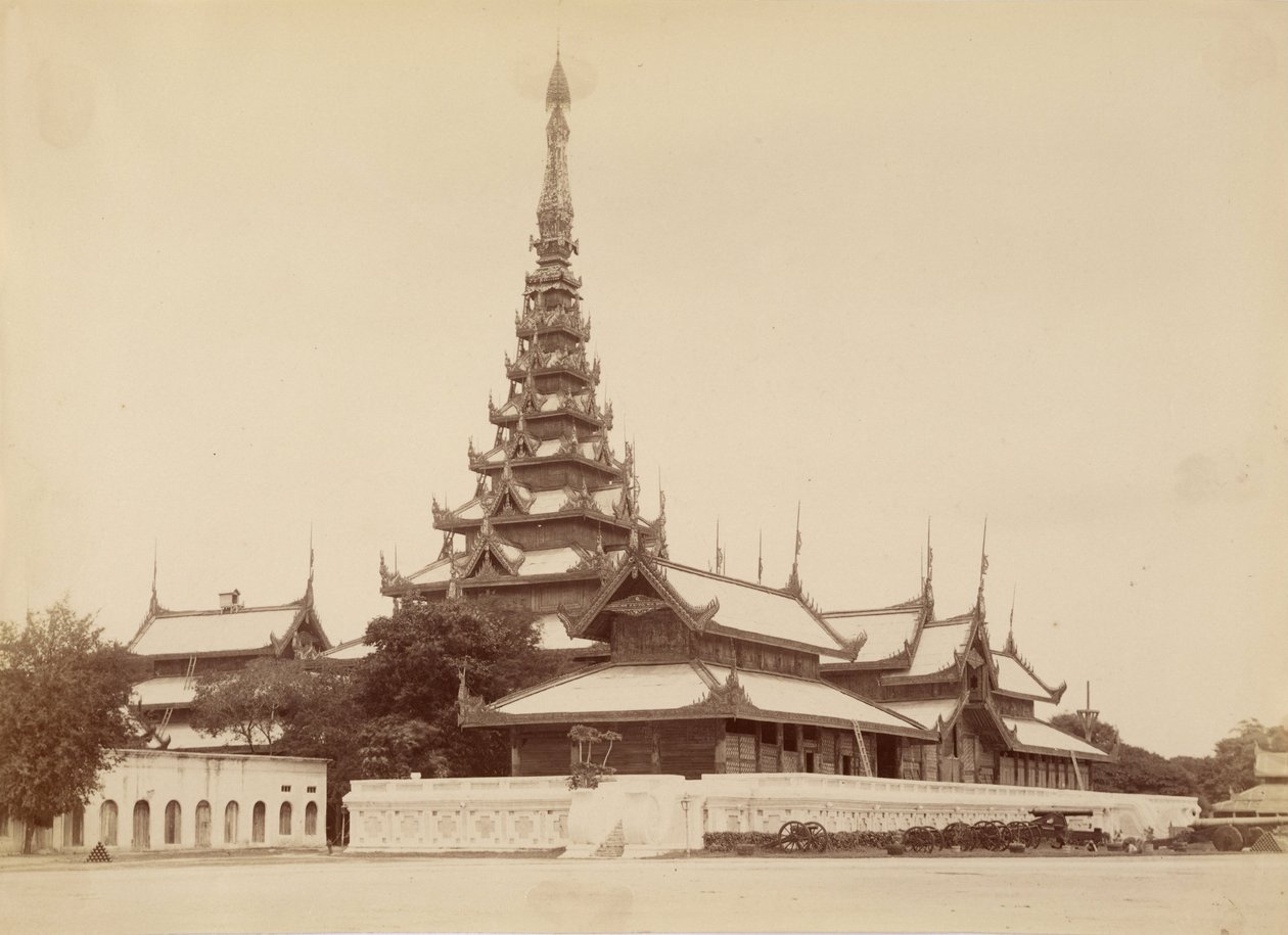 The Palace Mandalay (sentrum av universet) av Felice Beato