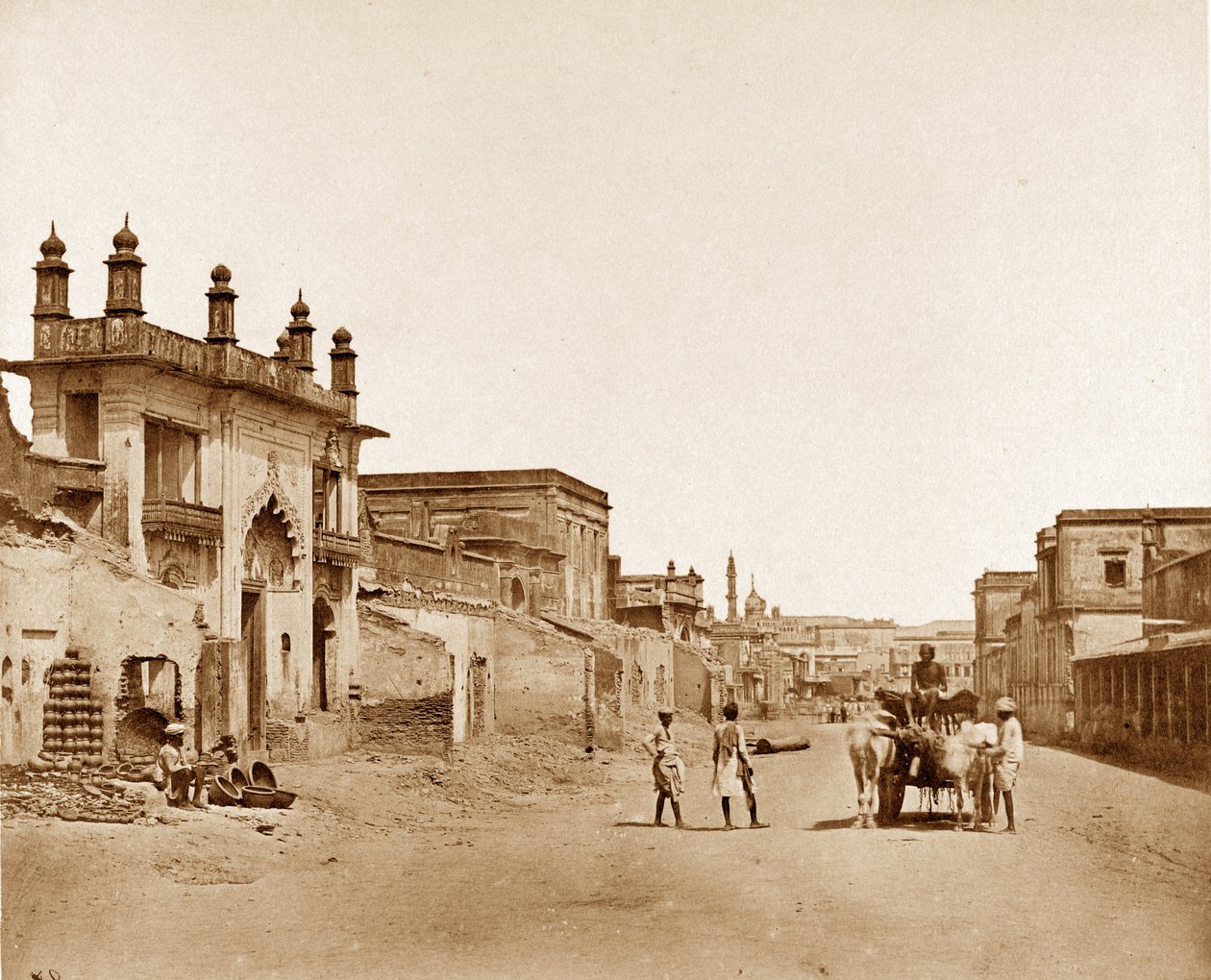 Veien som general Sir Henry Havelock gikk inn i Residency, Lucknow av Felice Beato