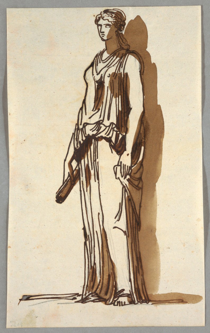 Antik kvinnestatue av Felice Giani