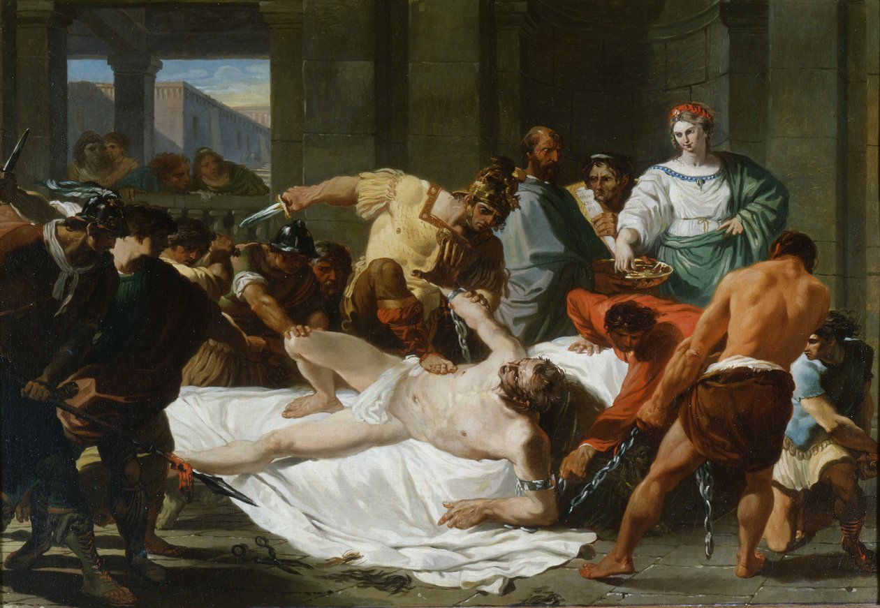 Delilas svik og Samsons fengsling av filistrene, 1784 av Felice Giani