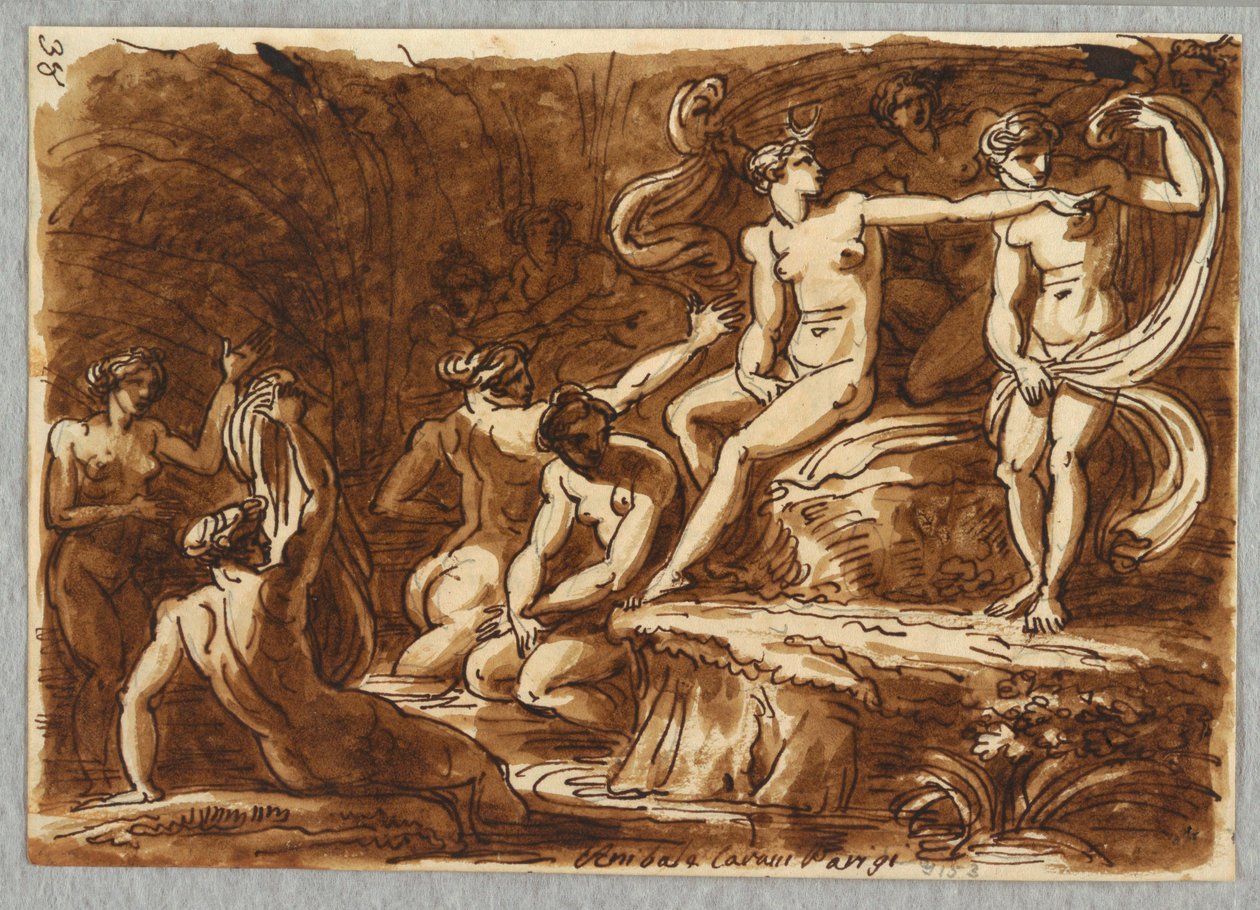 Diana og Callisto av Felice Giani