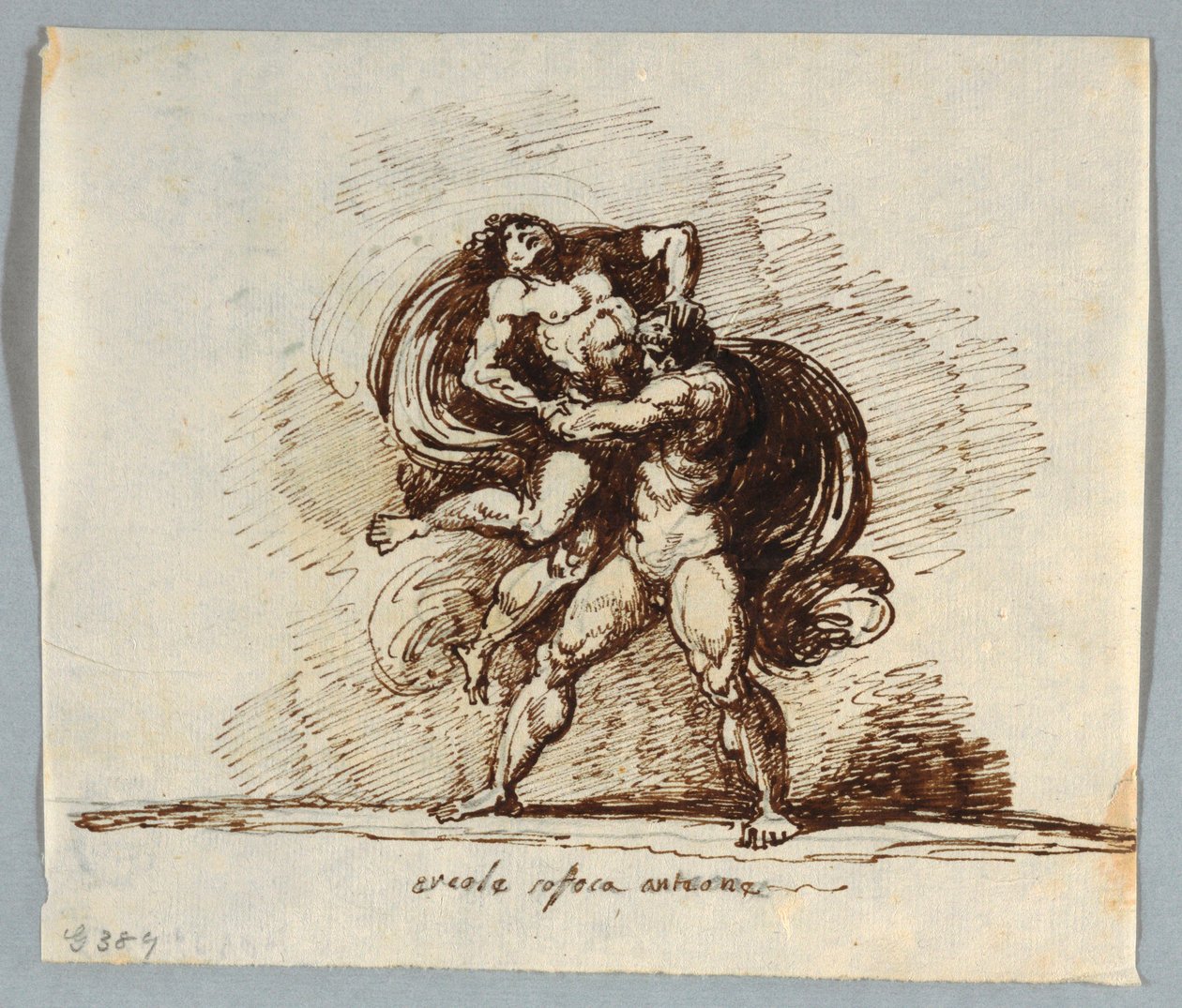 Hercules og Antaeus av Felice Giani
