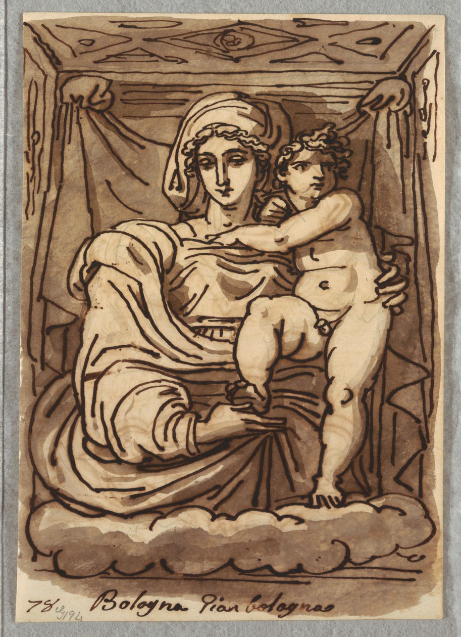Madonna og barn av Felice Giani