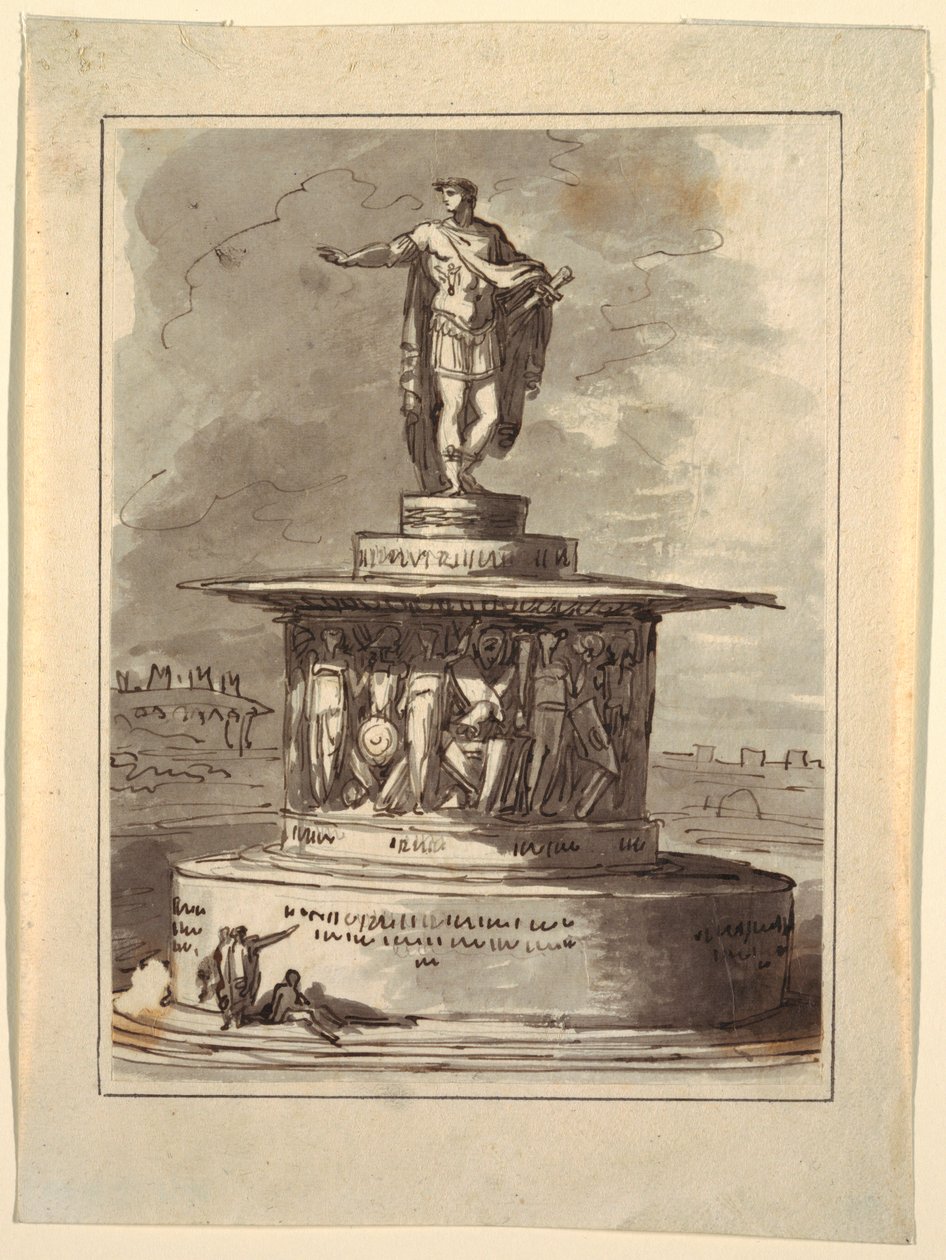 Prosjekt for et monument for Foro Bonaparte, Milano, 1800 av Felice Giani