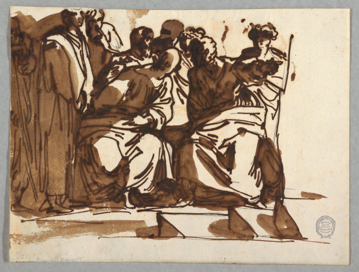 Saint Paul Preaching, etter Raphael av Felice Giani