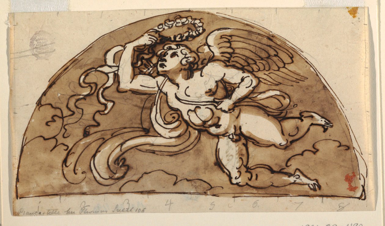 Spring, Lunette for Ceiling, Octagonal Room, Palazzo Milzetti, Faenza av Felice Giani
