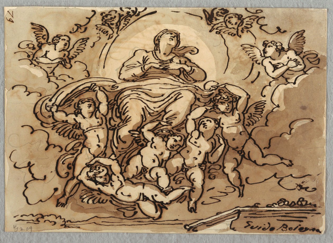 Jomfruens kunngjøring, etter Guido Reni av Felice Giani