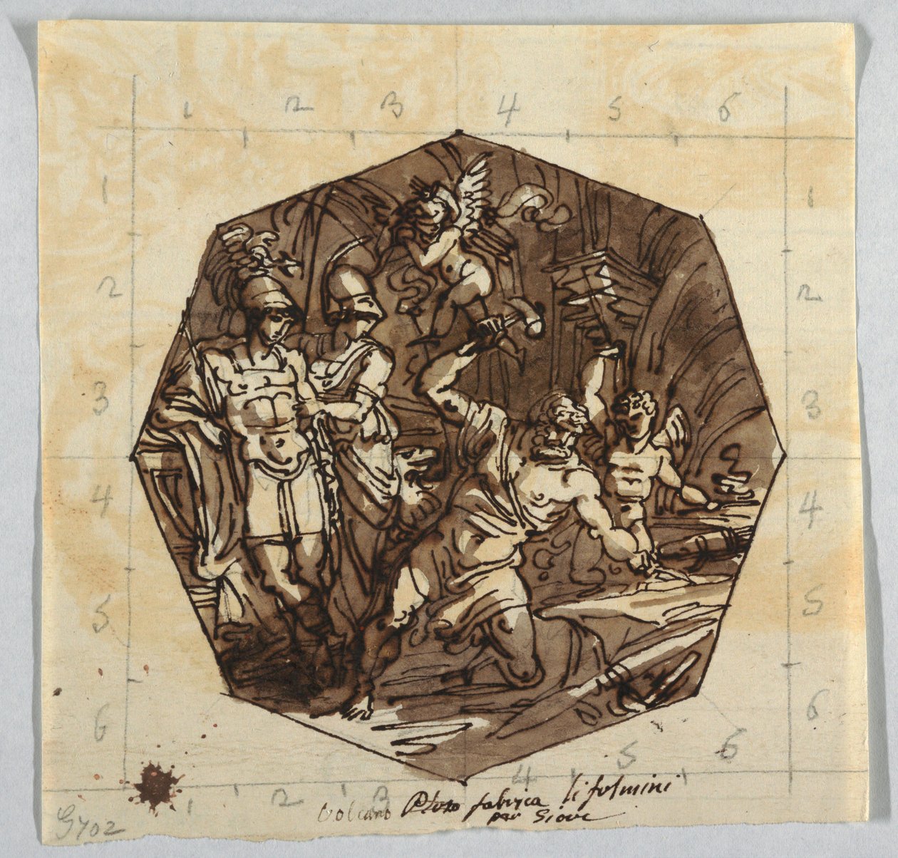 Vulcano smir Thunderbolts of Jove av Felice Giani