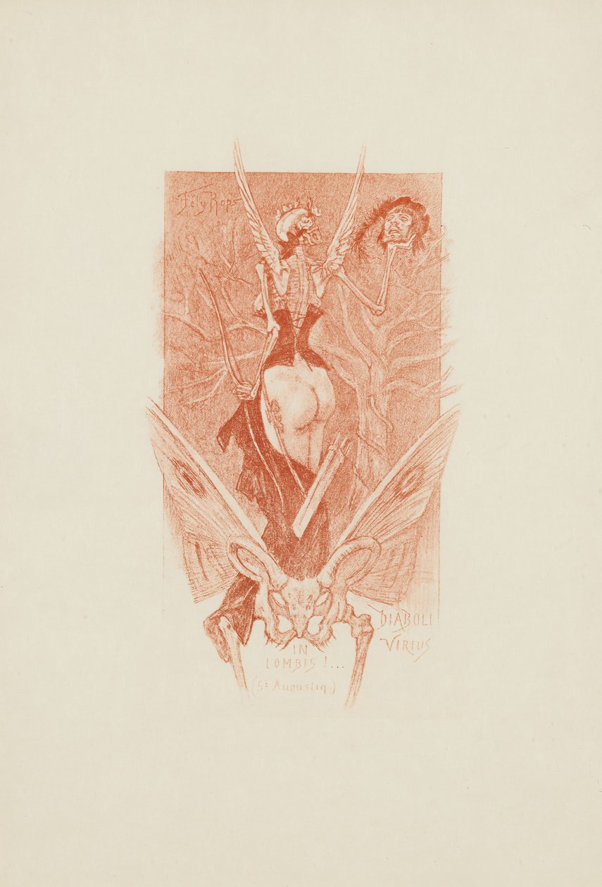 Diaboli Virtus in Lombis av Félicien Rops