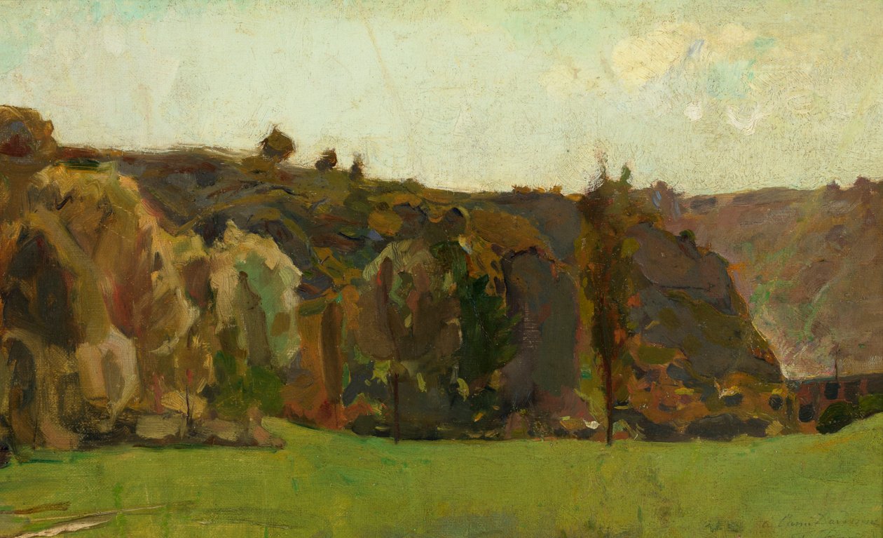 Landskap i Ardennene av Félicien Rops