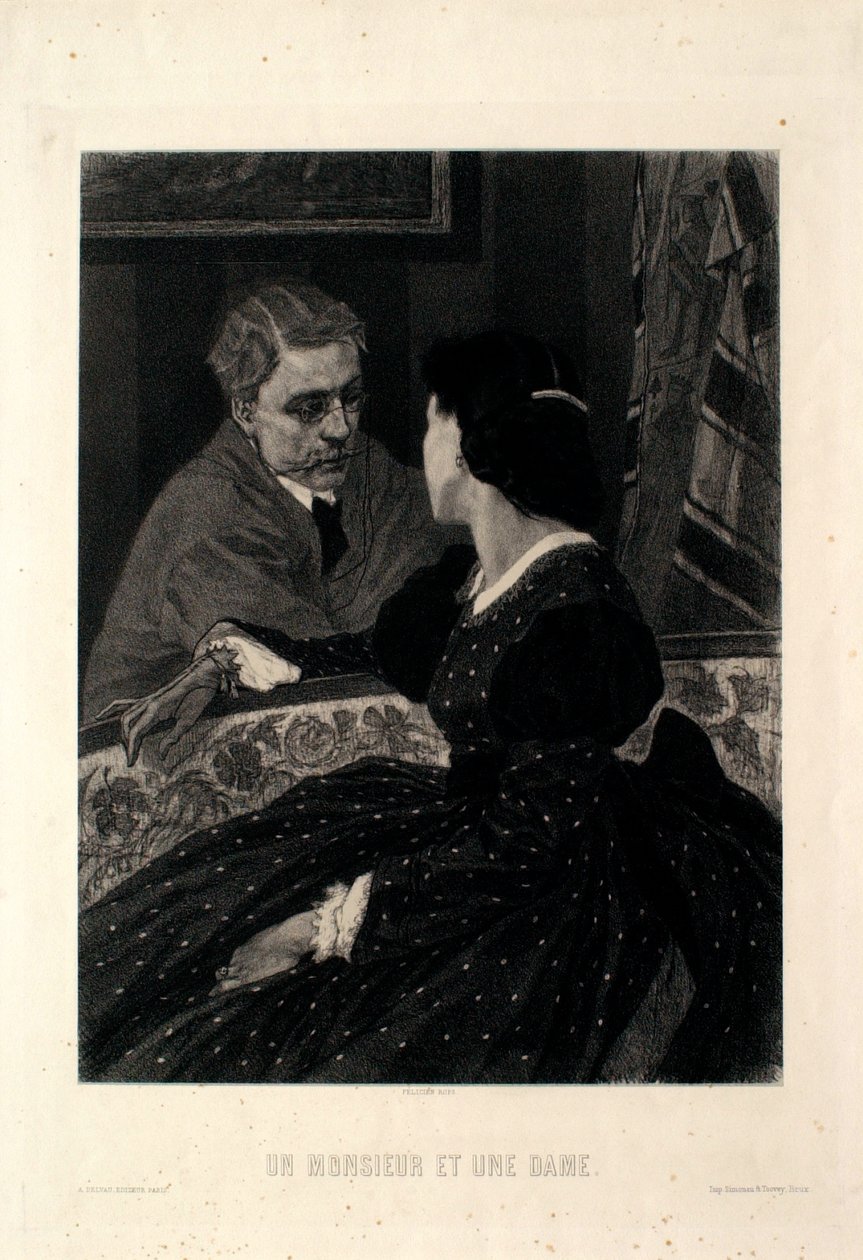 En herre og en dame av Félicien Rops