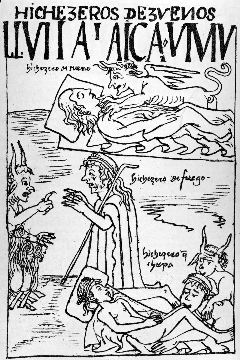 Llulla layqha umu, svikefulle trollmenn og hekser av Felipe Huaman Poma de Ayala