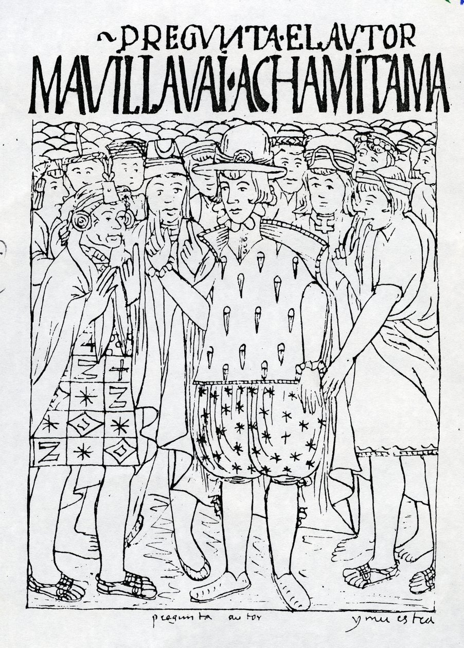 Poma de Ayala spør om historien til det gamle Peru av Felipe Huaman Poma de Ayala