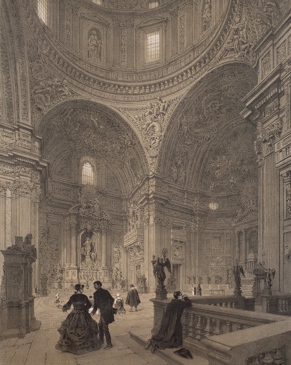Kapellet til St. Ignatius av Loyola, Chiesa del Gesu, illustrasjon fra albumet 