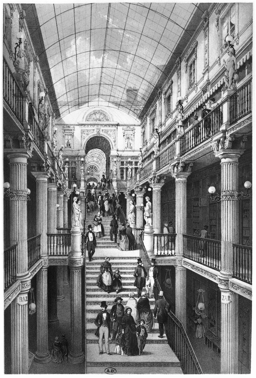 Passage Pommeraye, Nantes, 1841 av Felix Benoist