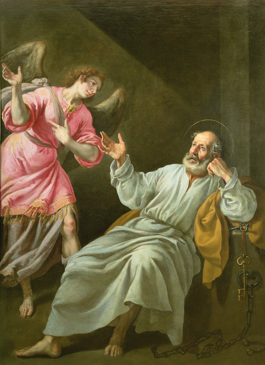 St. Peters løslatelse fra fengsel av Felix Castello