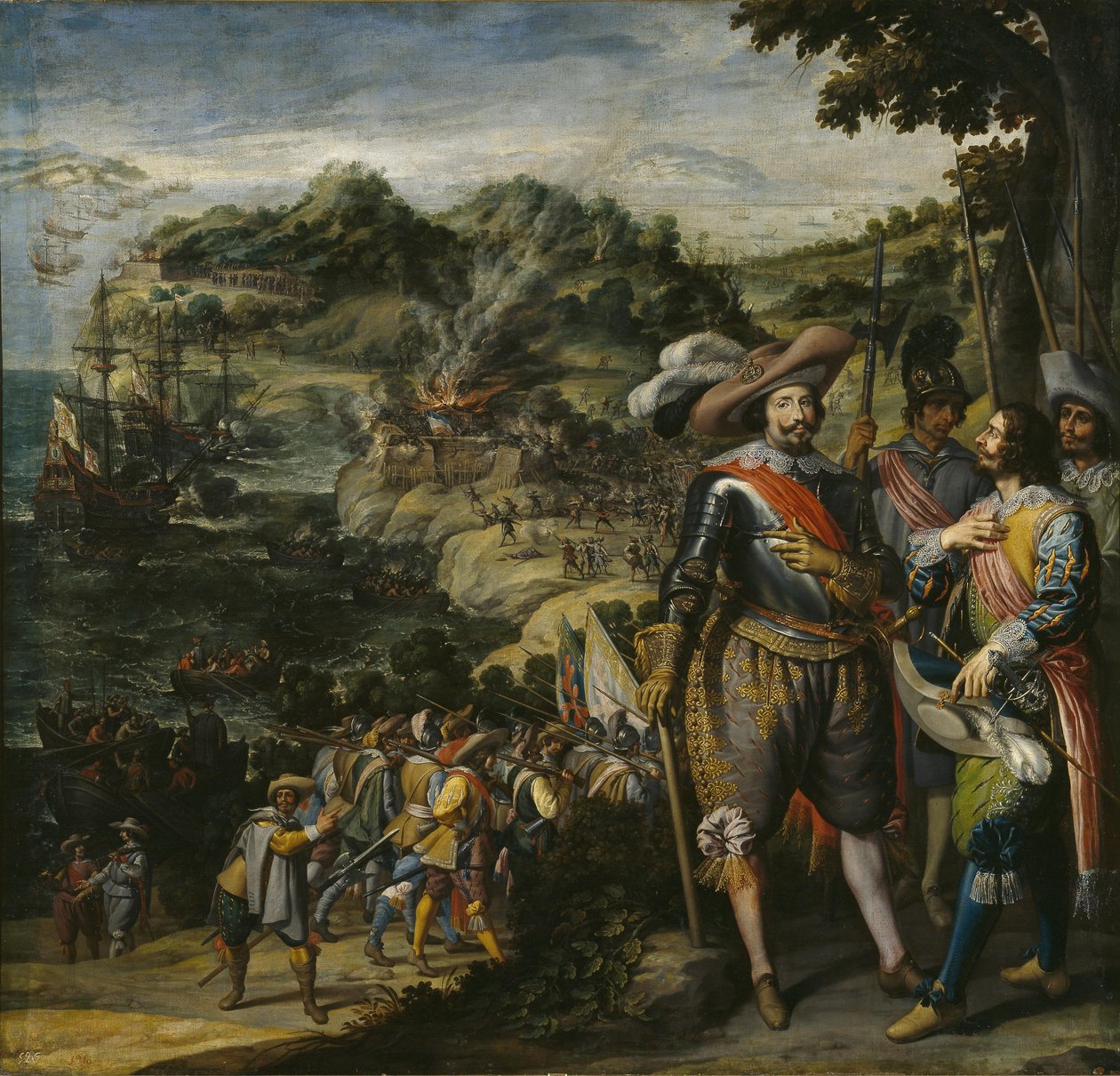 Gjenerobringen av St. Kitts, 1629 av Felix Castello
