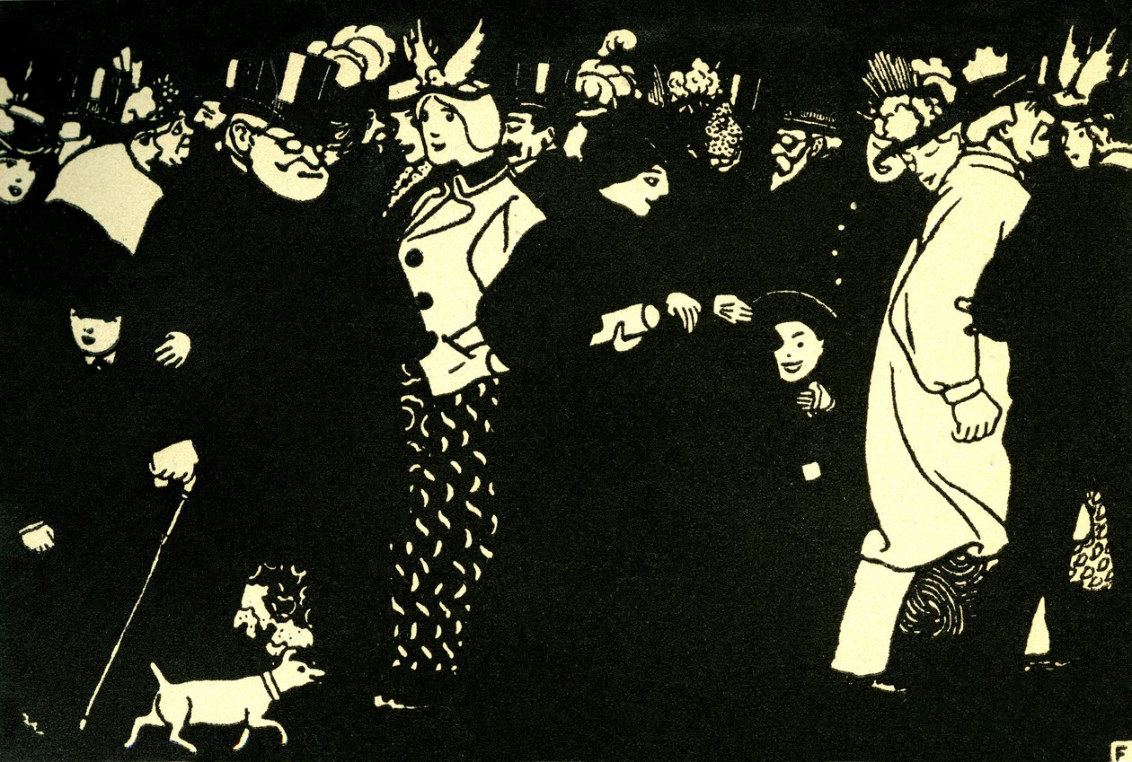 Die Strasse - Tresnitt av Félix Vallotton av Felix Edouard Vallotton