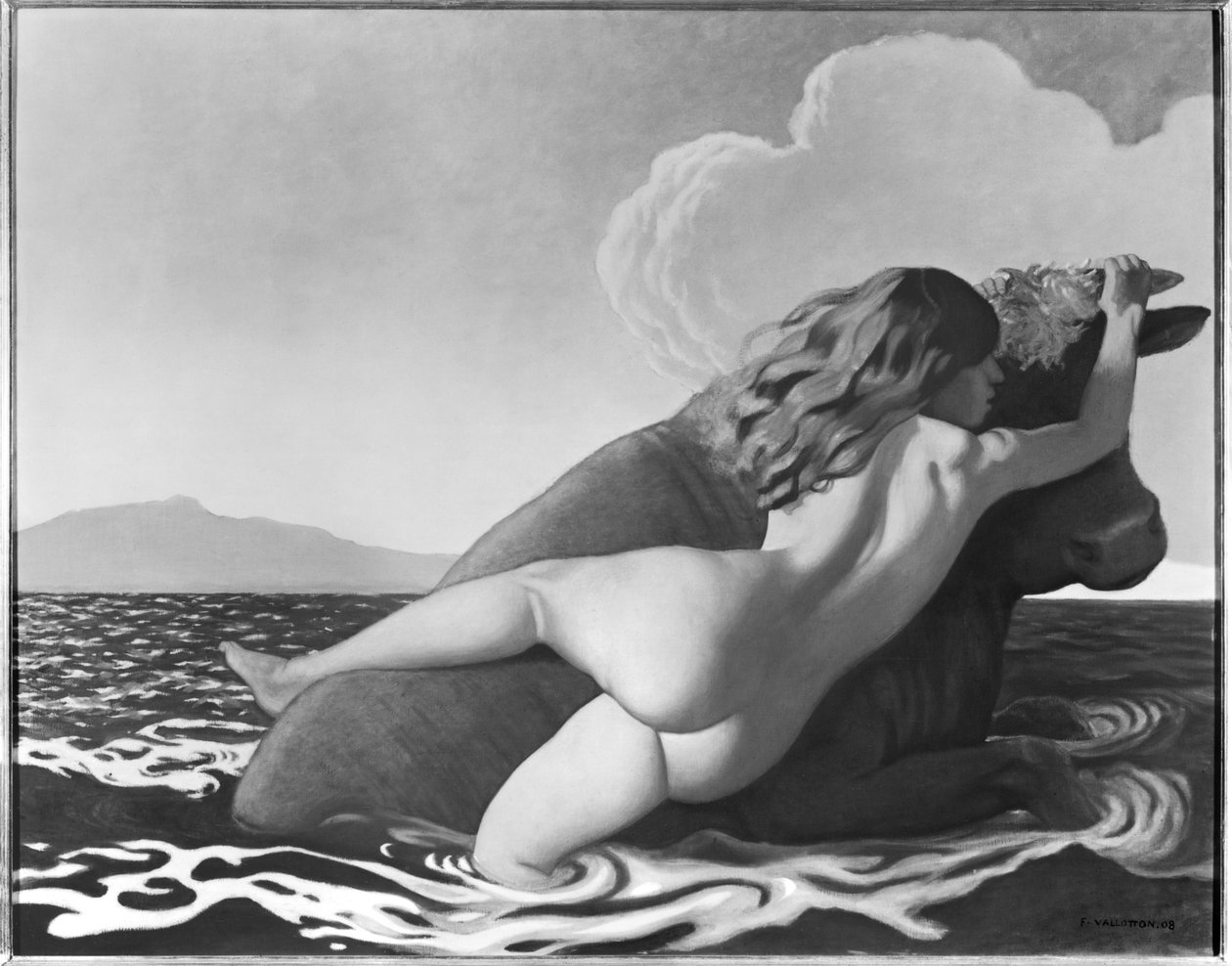 Voldtekten av Europa av Felix Edouard Vallotton
