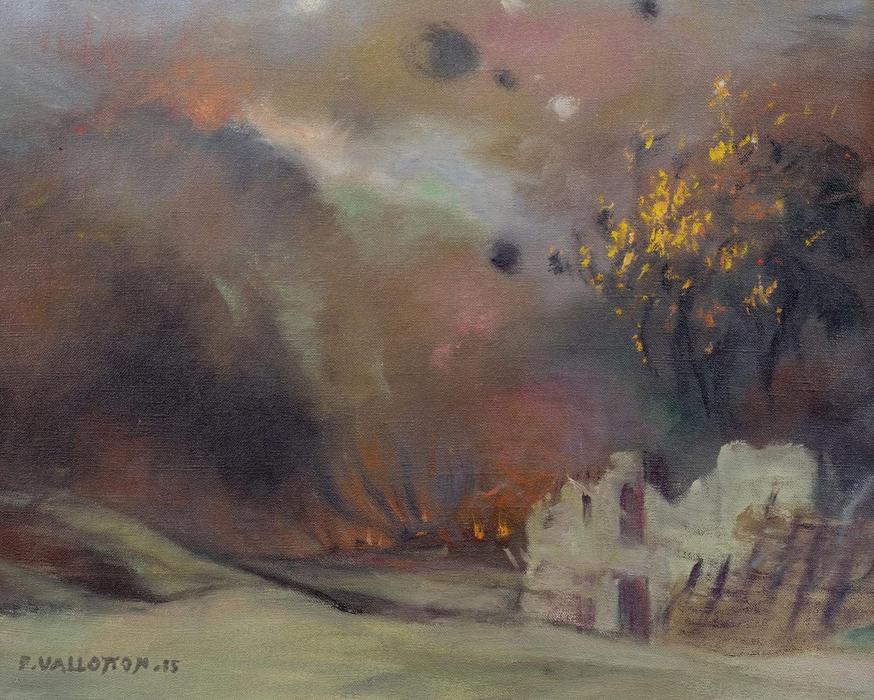 Krig, 1915 av Felix Edouard Vallotton
