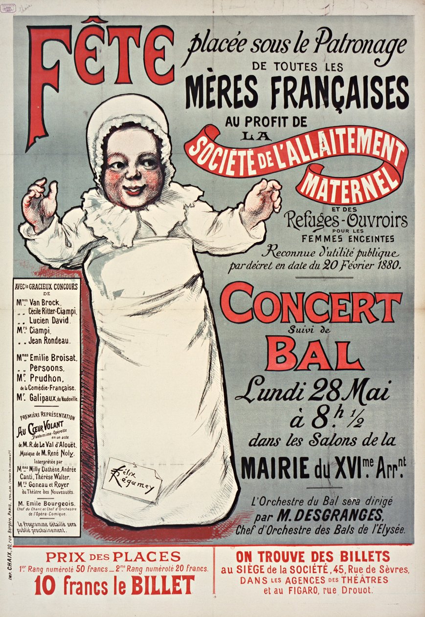Plakat til den franske morsdagen i 1906, av Felix Regamey
