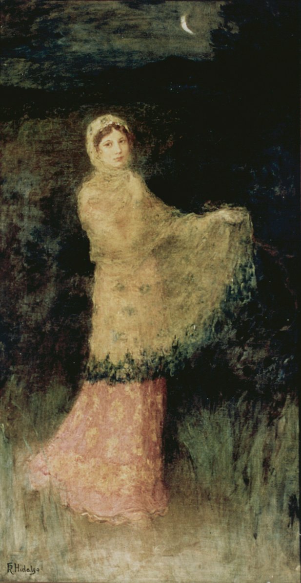 En dame i måneskinn av Felix Resurreccion Hidalgo