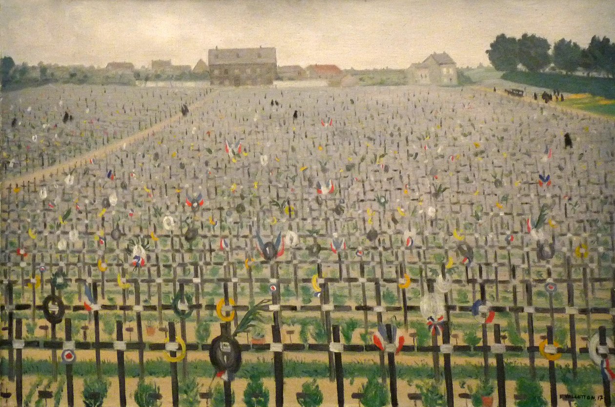 Engelsk: Chalons War Cemeteryn av Felix Edouard Vallotton