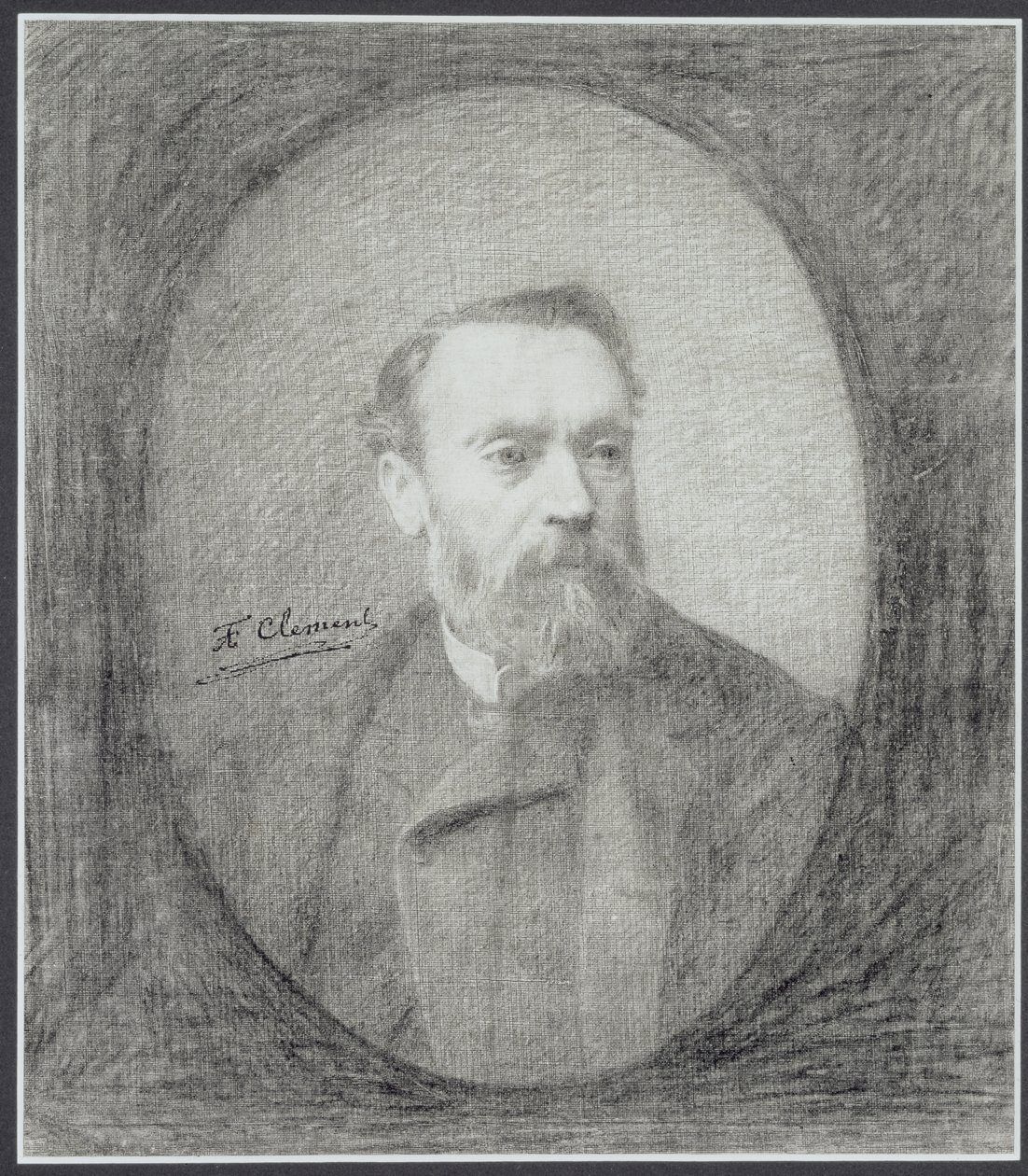 Selvportrett av Felix Auguste Clement