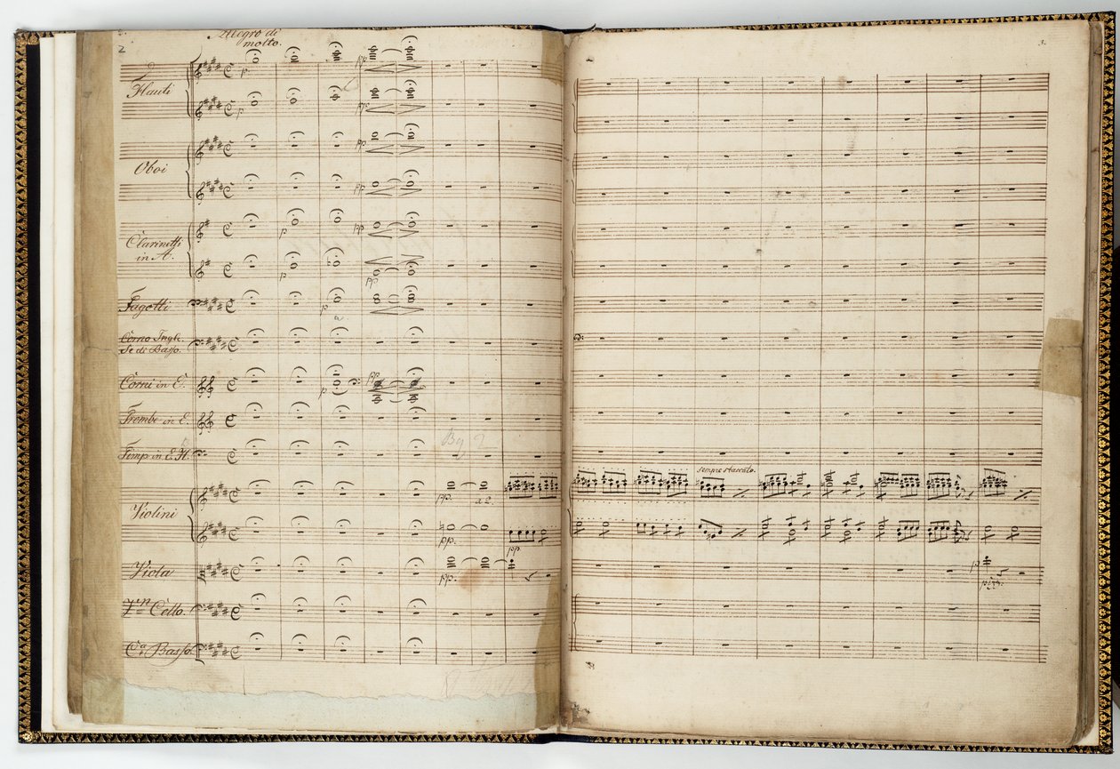 Manuskriptpartitur av "En midtsommernattsdrøm", av Felix Mendelssohn av Felix Bartholdy Mendelssohn