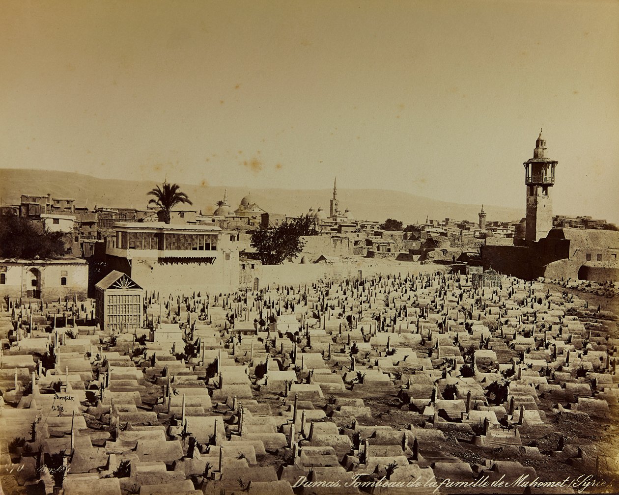 Album "Damas et Baalbek": Mohammeds familiekirkegård i Damaskus av Félix Bonfils