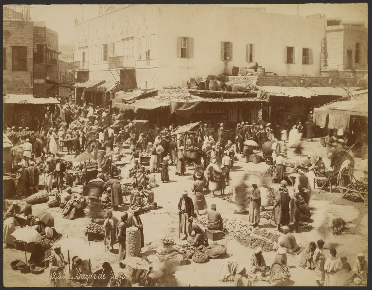 Basar i Jaffa av Félix Bonfils