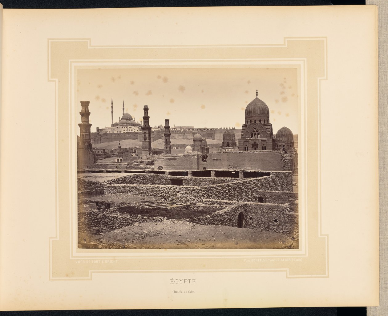 Egypt: Citadellet i Kairo av Félix Bonfils