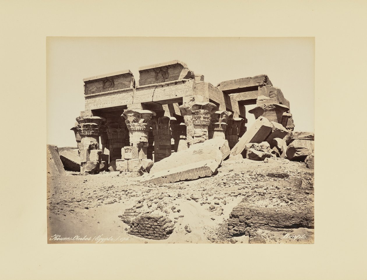 Koum-Ombos (Egypt) av Félix Bonfils